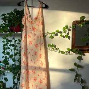 Ciao Lucia Tejat Bouquet Maxi Dress - Butter Yellow Floral Size Medium